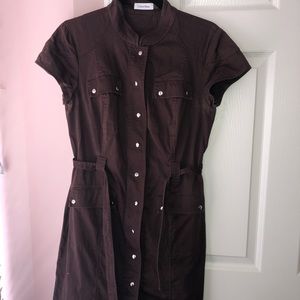 Calvin Klein button up dress